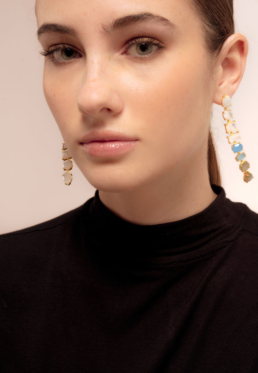 lavani Pendientes Portobello Blanco Descuento
