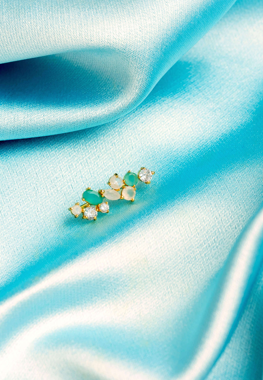 lavani Pendientes Aine Blanco Agua Mejor oferta