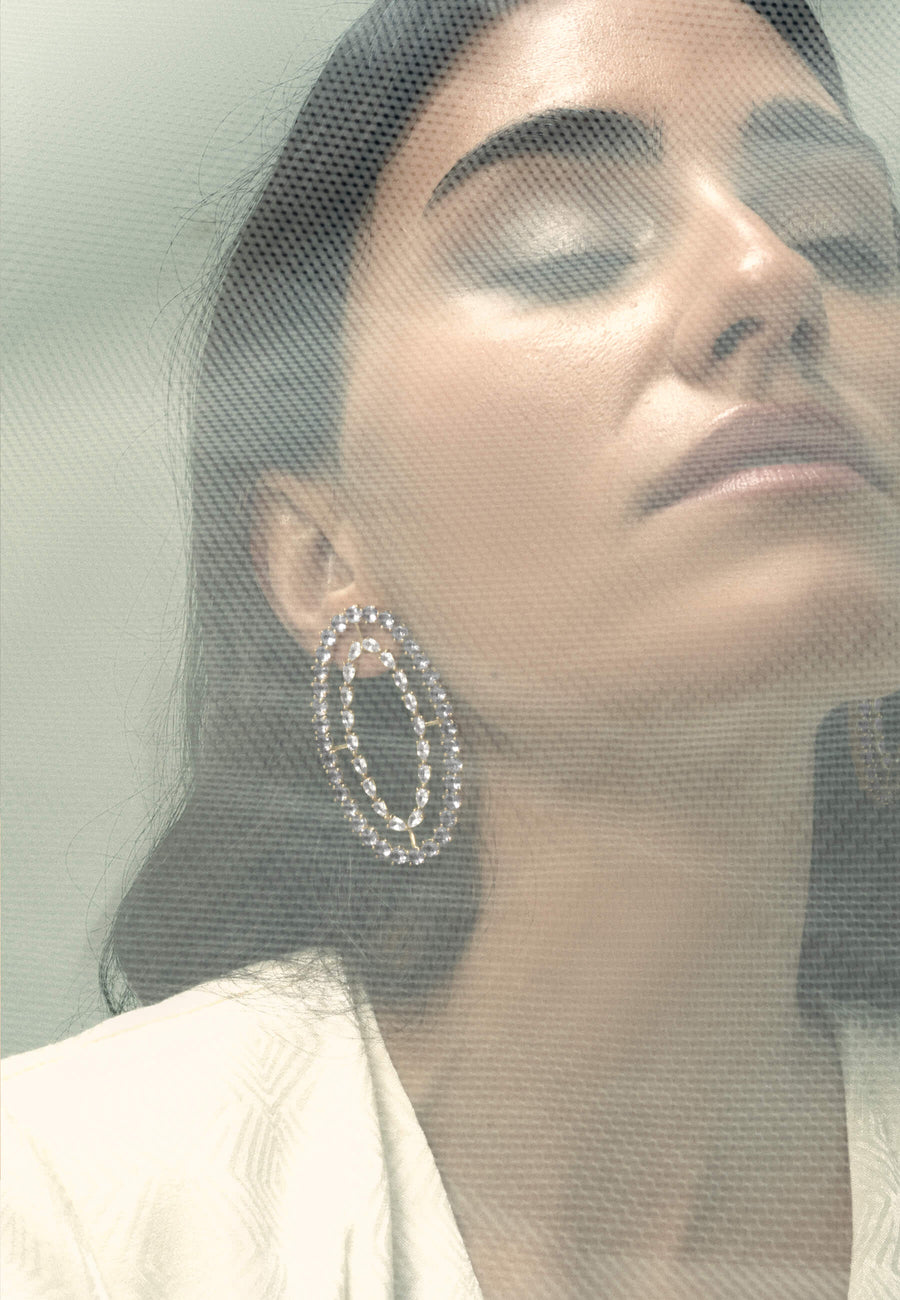 lavani Pendientes Rivoli Blancos Oferta especial