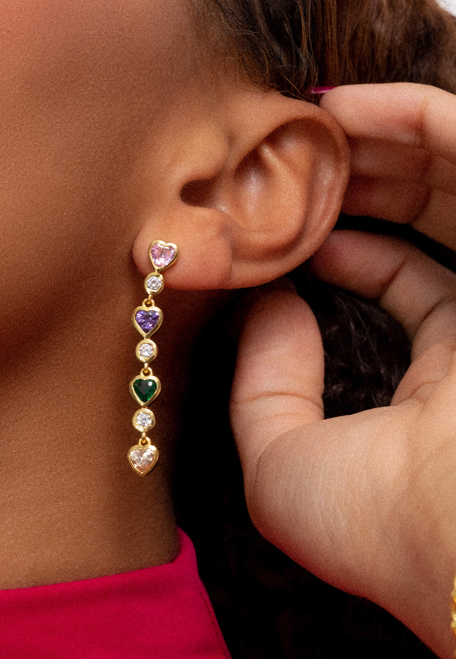 lavani Pendientes Corazón Fearless Precio de fábrica