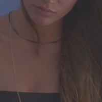 lavani Collar Zafiro Multicolor Olivenza Superdescuento