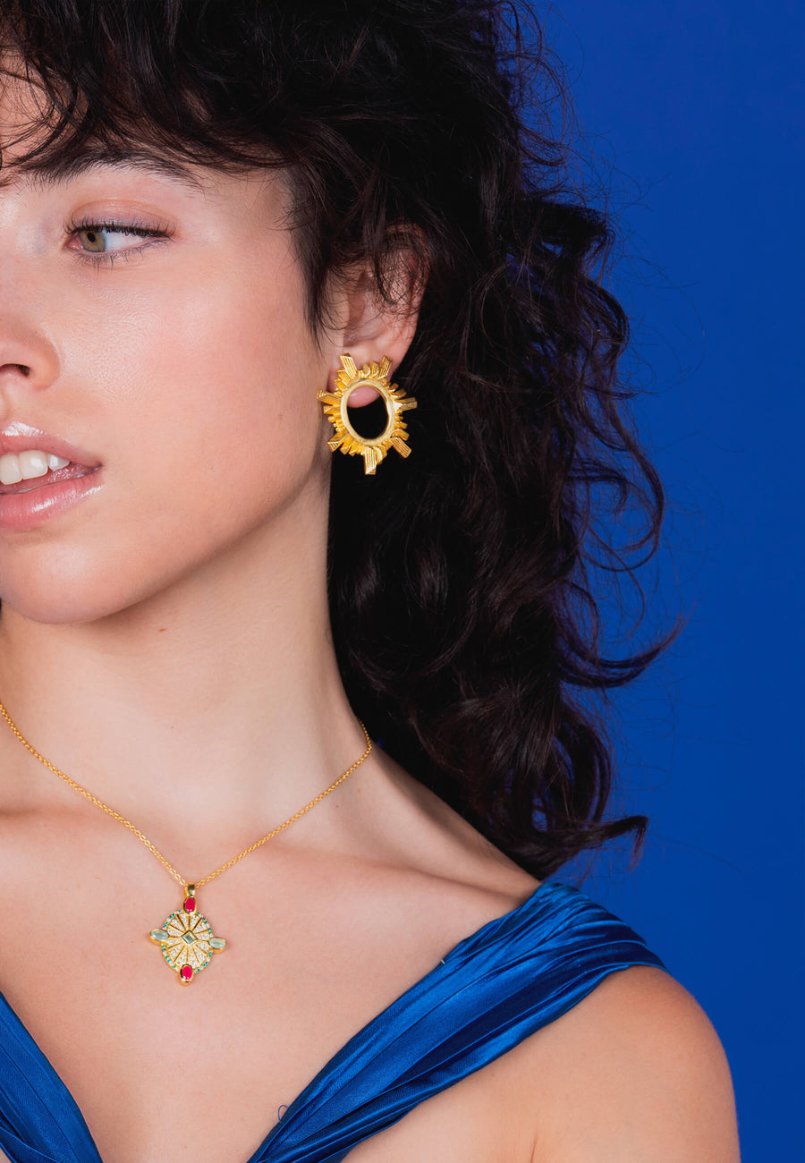 lavani Pendientes Rosetón Emile Rebajas de fábrica