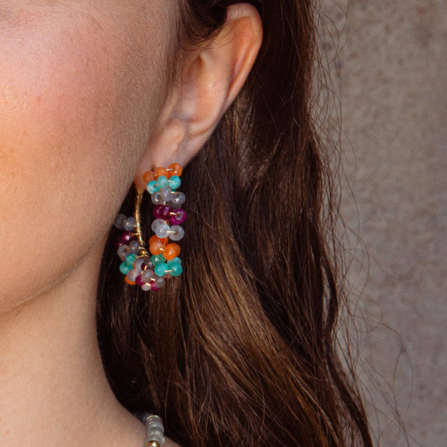 lavani Pendientes Flaming Multicolor Promoción trimestral