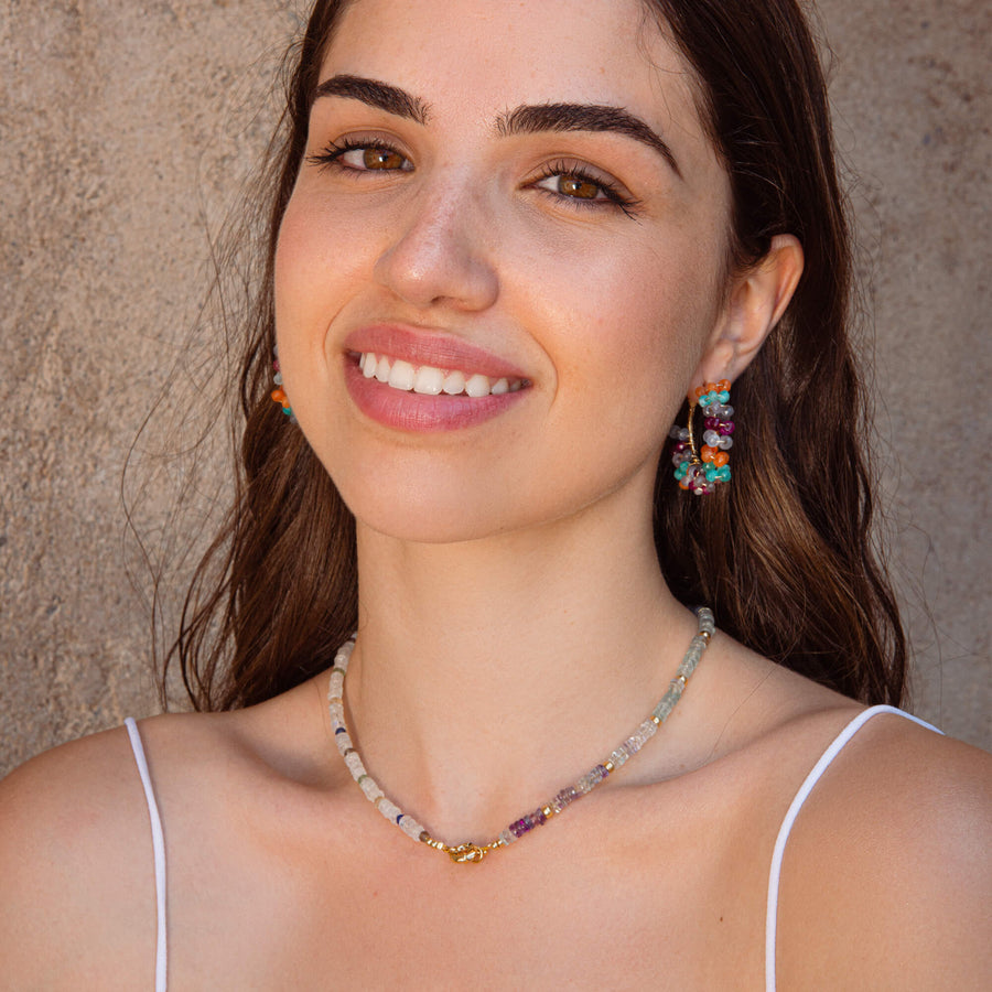 lavani Pendientes Flaming Multicolor Promoción trimestral