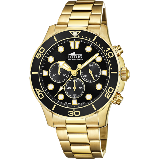 lotus RELOJ DE HOMBRE LOTUS EXCELLENT CON ESFERA NEGRA 18758/3