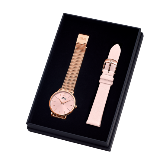 lotus RELOJ DE MUJER LOTUS MINIMALIST CON ESFERA ROSA 18733/1 Ventas relámpago