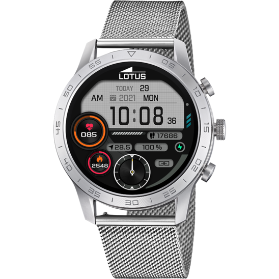 lotus SMARTWATCH LOTUS 50047/1 NEGRO CORREA DE ACERO INOXIDABLE 316L FUNCIÓN LLAMADAS BLUETOOTH HOMBRE