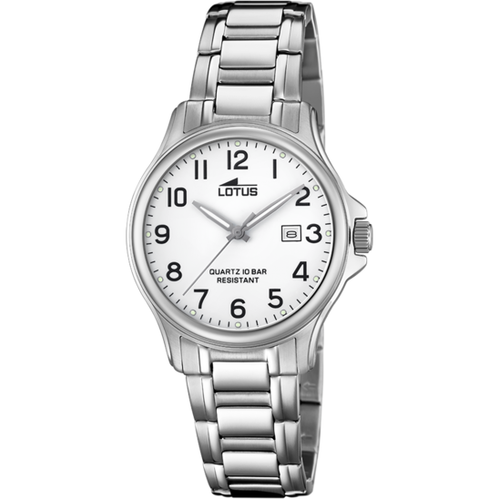 lotus RELOJ DE MUJER LOTUS CLASSIC STEEL CON ESFERA BLANCA 18655/1