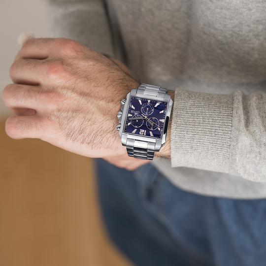 lotus RELOJ LOTUS SQUARE SERIES 18850/2 AZUL CORREA DE ACERO INOXIDABLE 316L HOMBRE Ofertas