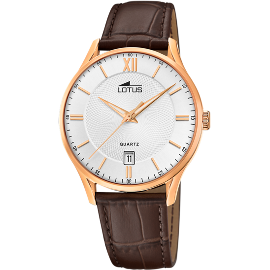 lotus RELOJ LOTUS 18404/G BLANCO CORREA DE CUERO HOMBRE