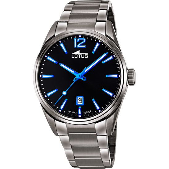 lotus RELOJ DE HOMBRE LOTUS CHRONO CON ESFERA NEGRA 18684/6 Libre de impuestos