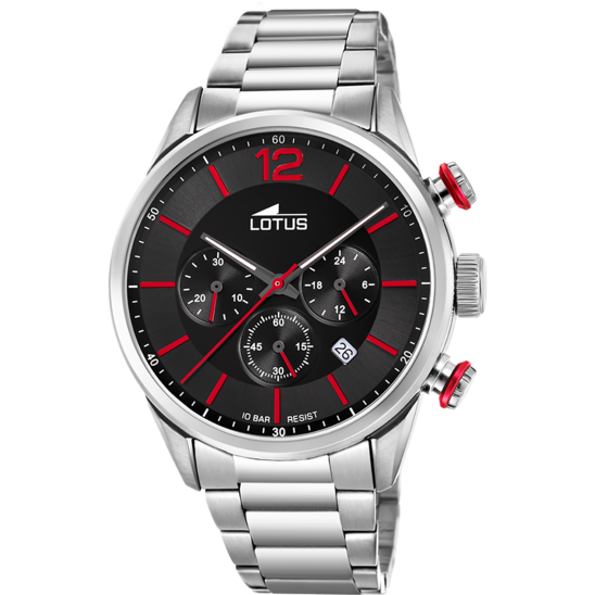 lotus RELOJ DE HOMBRE LOTUS CHRONO CON ESFERA NEGRA 18688/6 Rebajas de fin de temporada