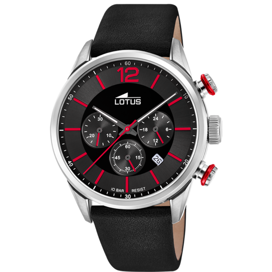 lotus RELOJ DE HOMBRE LOTUS CHRONO CON ESFERA NEGRA 18689/6 Devoluciones gratuitas