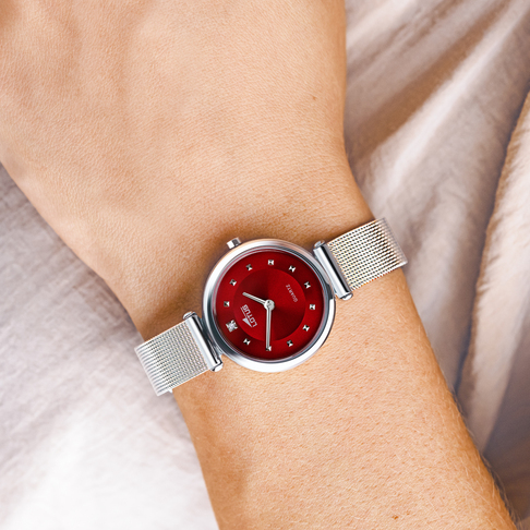 lotus RELOJ DE MUJER LOTUS BLISS CON ESFERA ROJA 18793/5 Ventas relámpago