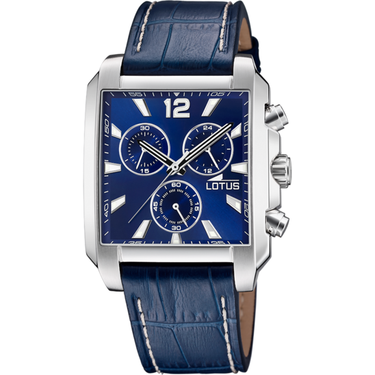 lotus RELOJ LOTUS SQUARE SERIES 18851/2 AZUL CORREA DE CUERO HOMBRE