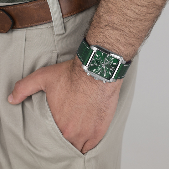lotus RELOJ LOTUS SQUARE SERIES 18851/3 VERDE CORREA DE CUERO HOMBRE Precios de Black Friday