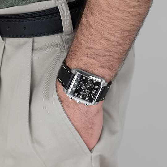lotus RELOJ LOTUS SQUARE SERIES 18851/4 NEGRO CORREA DE CUERO HOMBRE En oferta