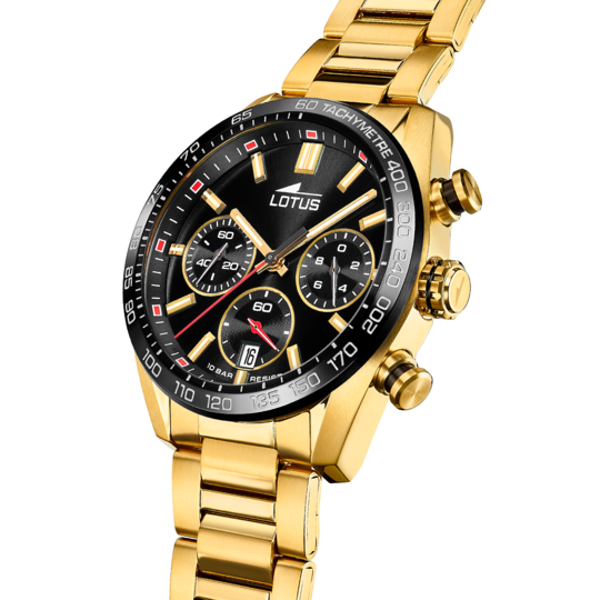 lotus RELOJ DE HOMBRE LOTUS CHRONO CON ESFERA NEGRA 18917/6 ÚLTIMAS EDICIONES