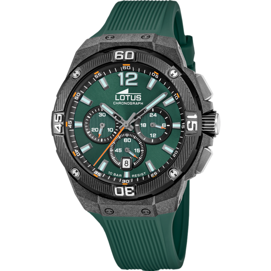 lotus RELOJ LOTUS CHRONO 18975/2 VERDE CORREA DE CAUCHO HOMBRE Precios de Black Friday