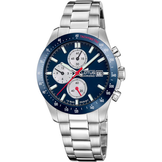 lotus RELOJ LOTUS CHRONO 18994/5 AZUL CORREA DE ACERO INOXIDABLE 316L HOMBRE