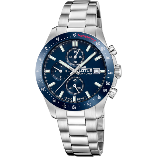 lotus RELOJ LOTUS CHRONO 18994/6 AZUL CORREA DE ACERO INOXIDABLE 316L HOMBRE Oferta exclusiva