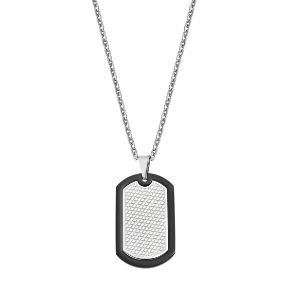 lotus COLLAR PLACA MILITAR LOTUS STYLE LS2211-1/1 ACERO INOXIDABLE 316L HOMBRE