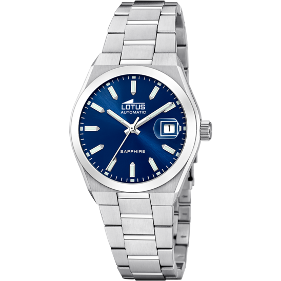 lotus RELOJ LOTUS AUTOMATIC 18996/2 AZUL CORREA DE ACERO INOXIDABLE 316L HOMBRE