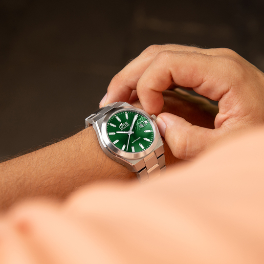 lotus RELOJ LOTUS AUTOMATIC 18996/3 VERDE CORREA DE ACERO INOXIDABLE 316L HOMBRE Liquidación
