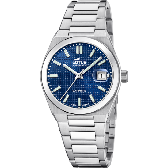 lotus RELOJ LOTUS AUTOMATIC 18999/2 AZUL CORREA DE ACERO INOXIDABLE 316L HOMBRE