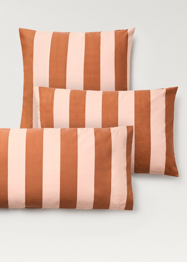 mango Funda almohada algodón percal rayas 50x75 cm Rebajas top