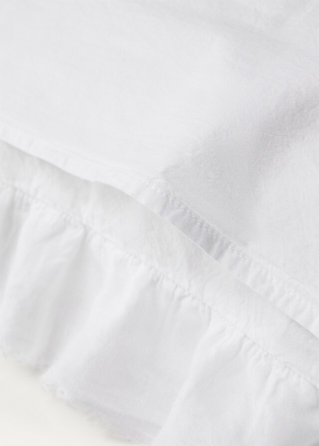 mango Funda almohada algodón lavado volante lino 50x75 cm Envío gratis