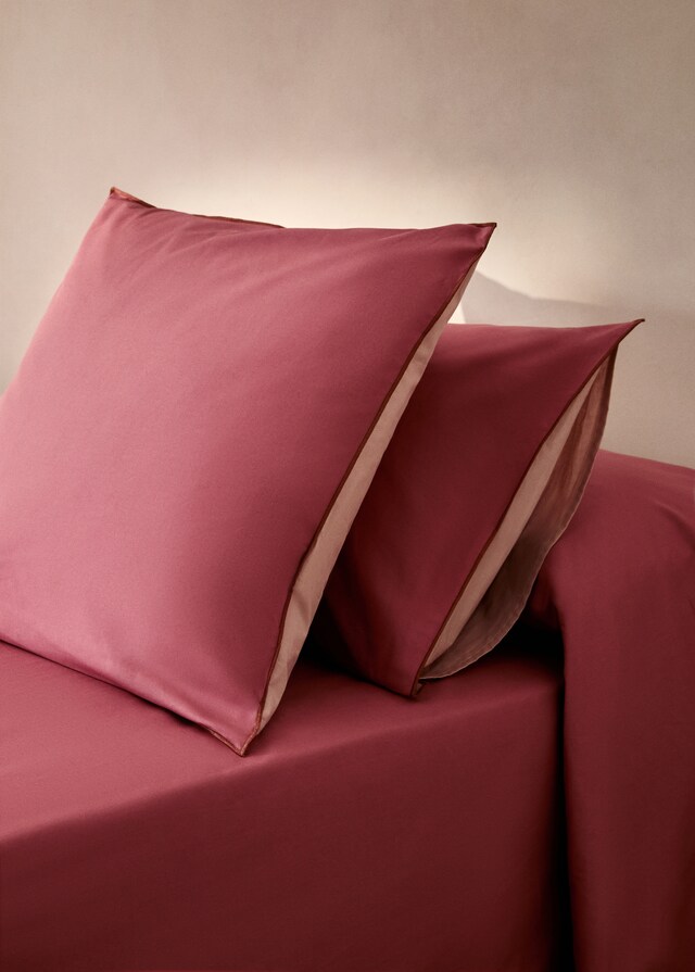 mango Funda almohada algodón percal reversible 50x75 cm