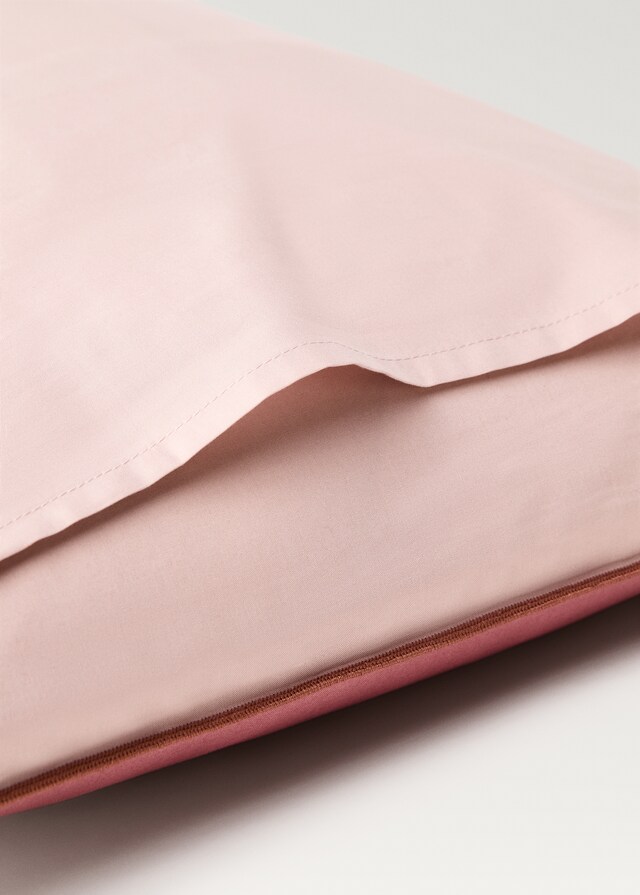 mango Funda almohada algodón percal reversible 50x75 cm Oferta especial