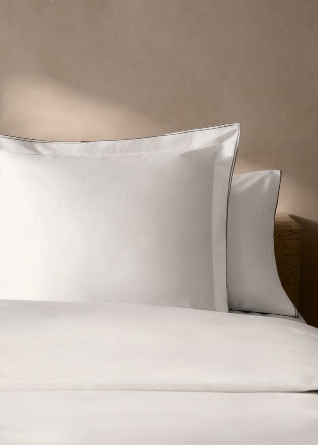 mango Funda nórdica algodón percal overlock cama 90 cm COMPRAR AHORA