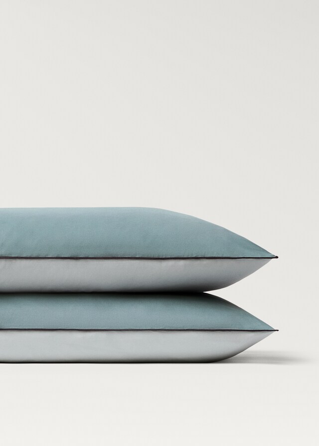 mango Funda almohada algodón percal reversible 50x75 cm Último día