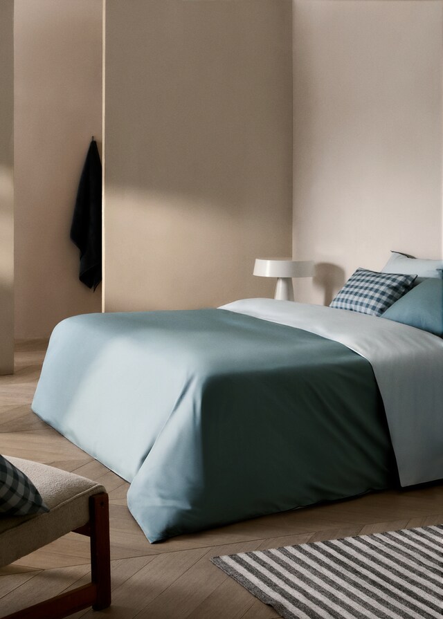 mango Funda nórdica algodón percal reversible cama 150 cm