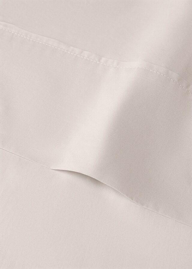 mango Sábana encimera algodón percal 300 hilos cama 135/140 cm Oferta exclusiva