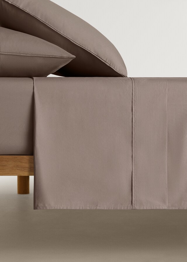 mango Sábana encimera algodón percal 300 hilos cama 150/160 cm Descuento por venta flash