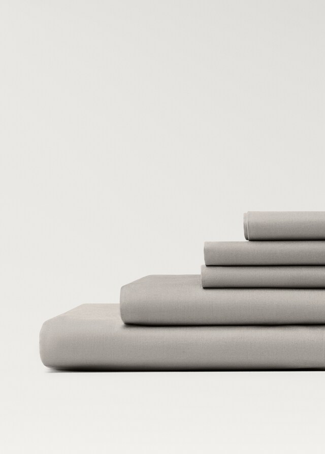 mango Sábana encimera algodón percal cama 150/160 cm