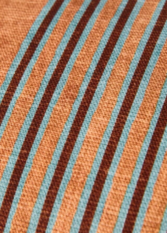 mango Funda cojín ribete a contraste raya multicolor 30x50 cm Outlet