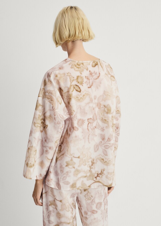 mango Camisa pijama detalle floral Oferta especial