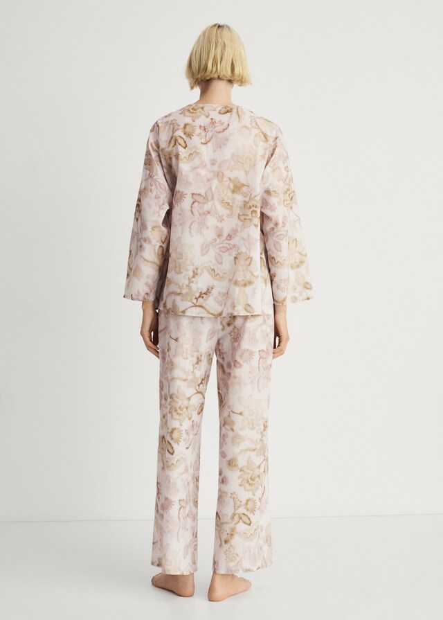 mango Pantalón pijama detalle floral Envío gratis
