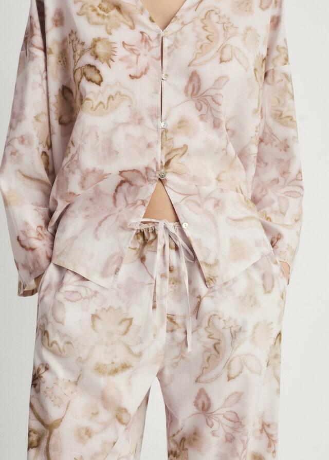 mango Pantalón pijama detalle floral Envío gratis