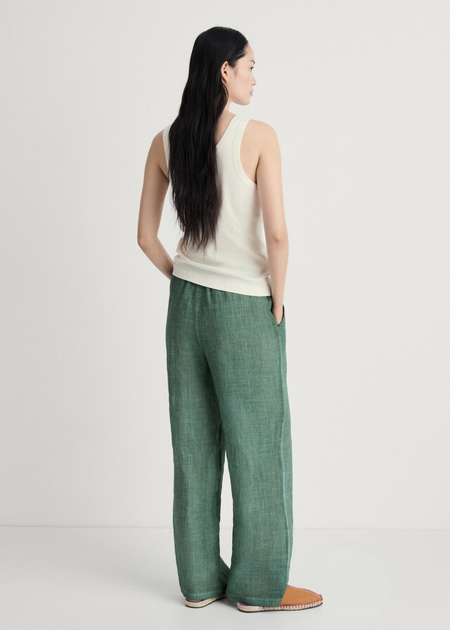 mango Pantalón ramio diseño overdyed ÚLTIMAS EDICIONES