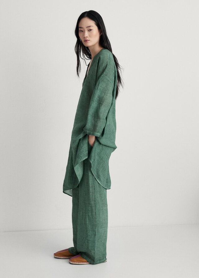 mango Pantalón ramio diseño overdyed ÚLTIMAS EDICIONES