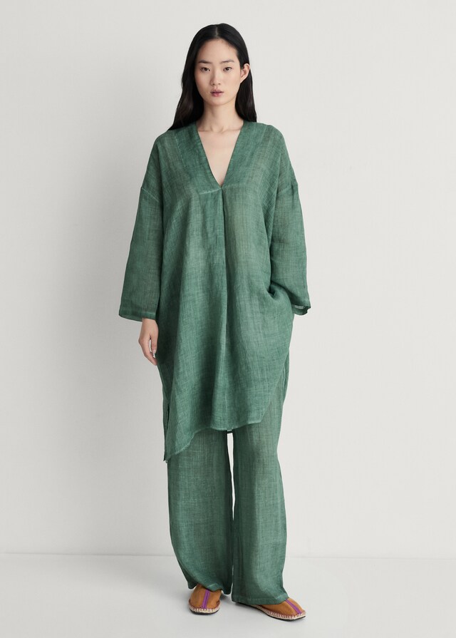 mango Kaftán ramio diseño overdyed Últimos 2 días