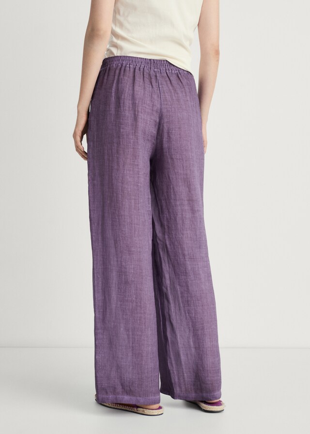 mango Pantalón ramio diseño overdyed Último día