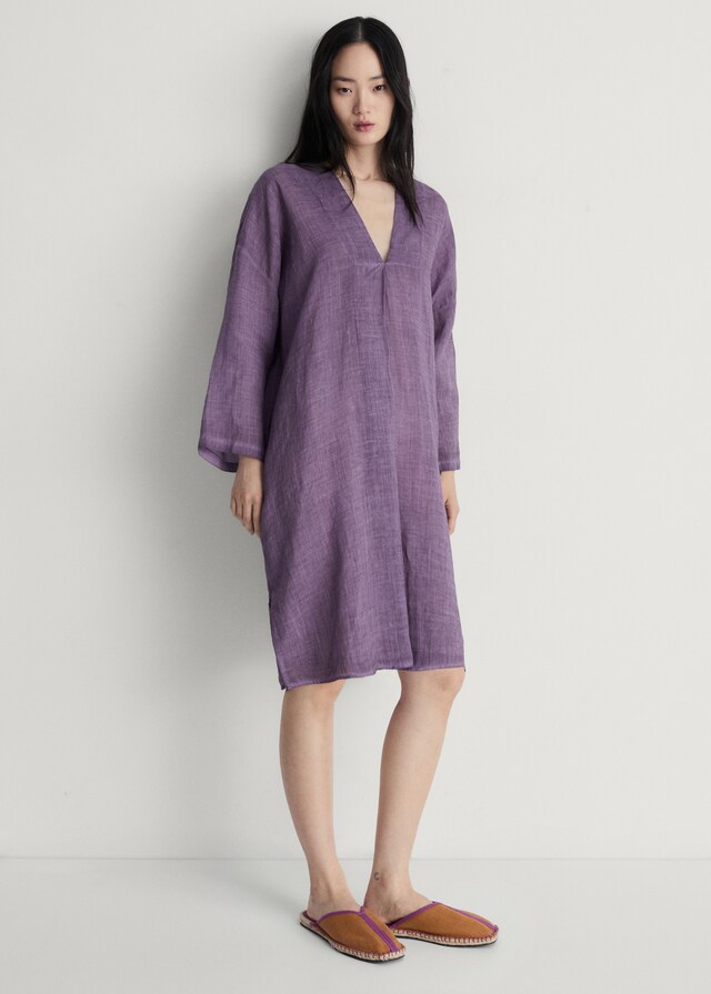 mango Kaftán ramio diseño overdyed Precio de fábrica