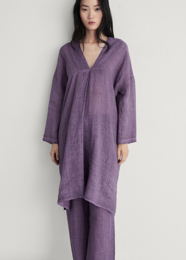 mango Kaftán ramio diseño overdyed Precio de fábrica