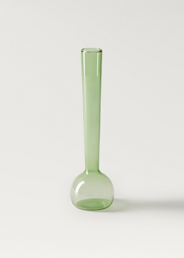 mango Jarrón violetero borosilicato Superdescuento
